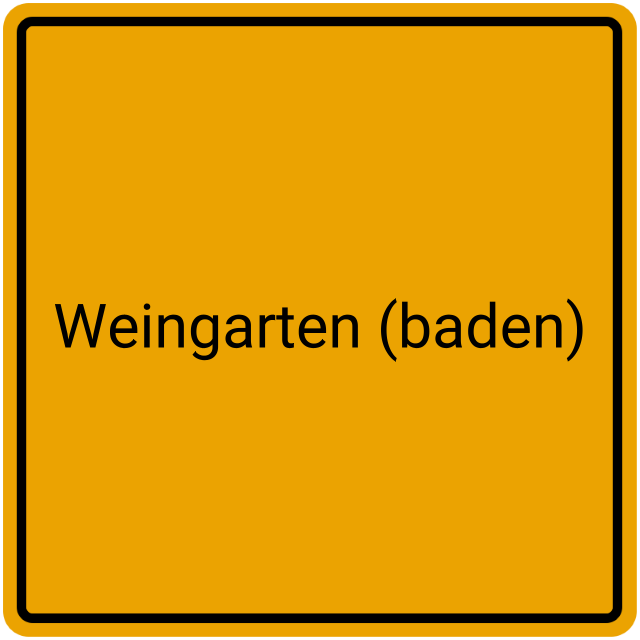 Meldebestätigung Weingarten (Baden)